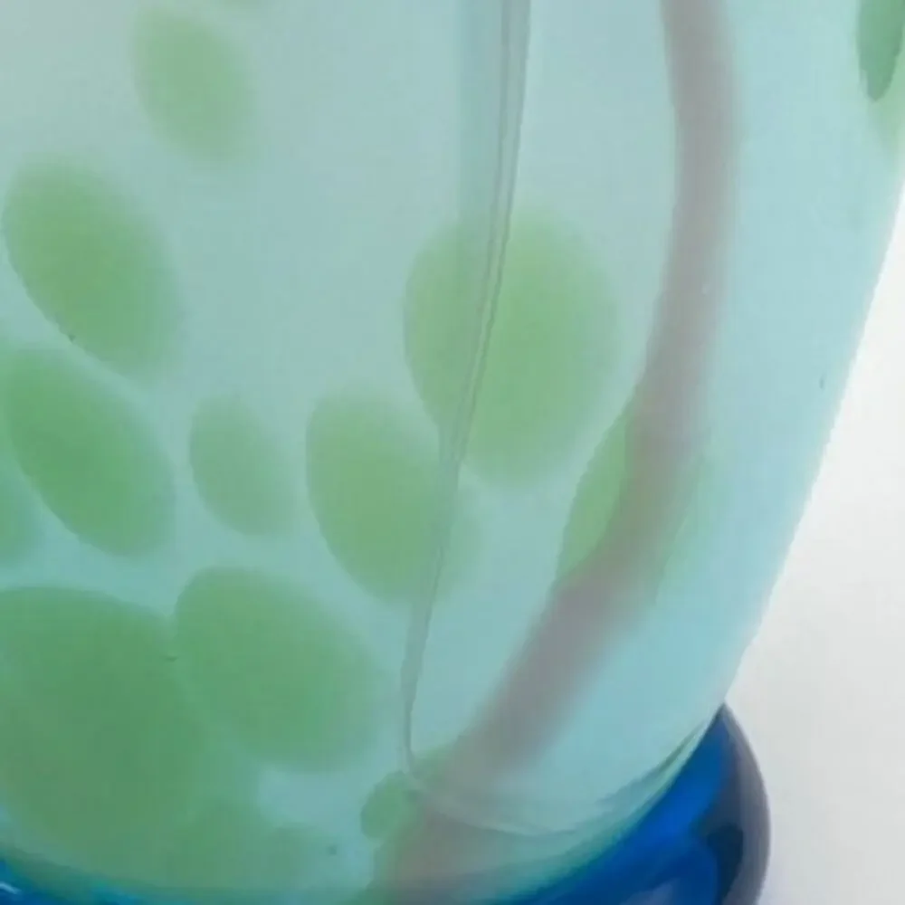 Hand Blown Art Glass Vase  9